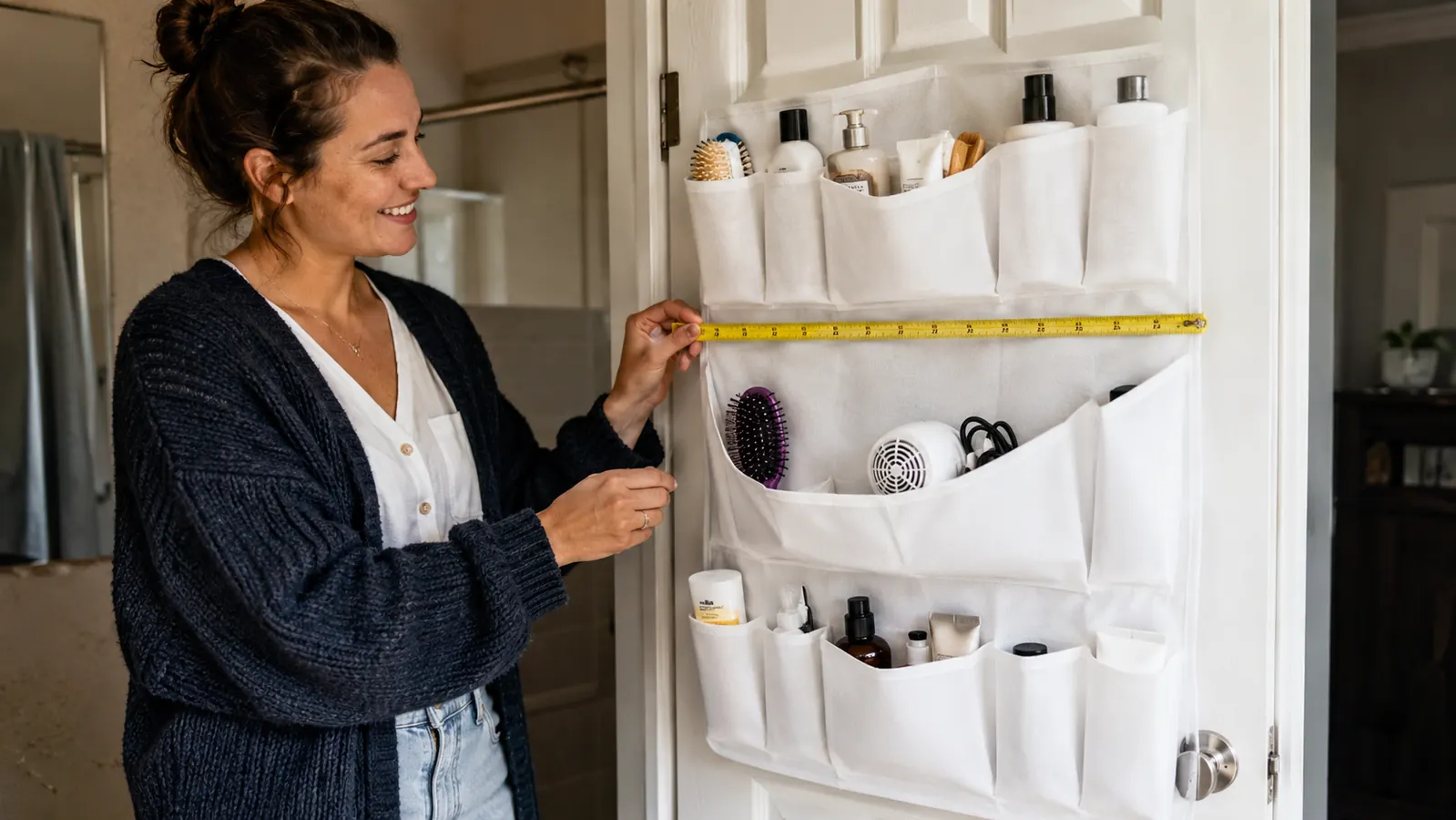 Simple Houseware Door Organizer Honest Review: Pocket Size, Door Fit, and Weight Capacity